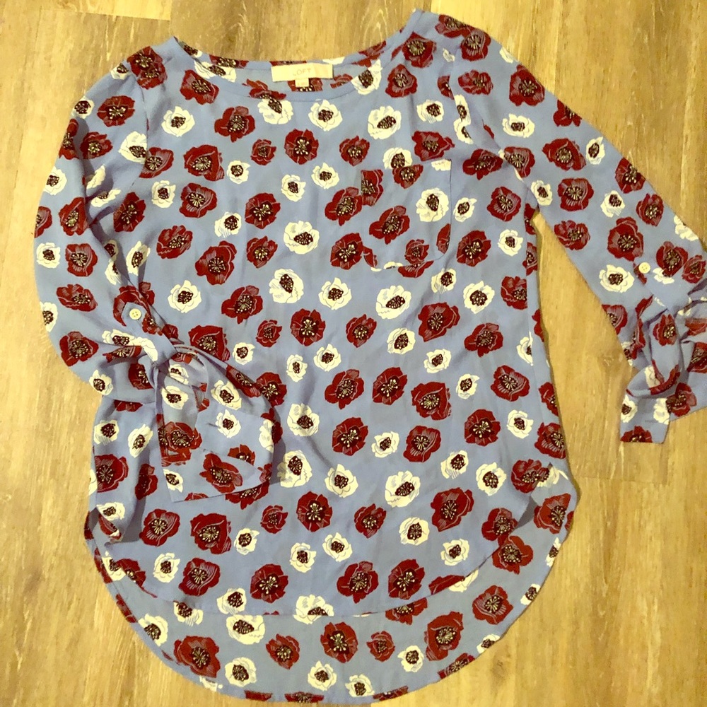 Loft floral blouse